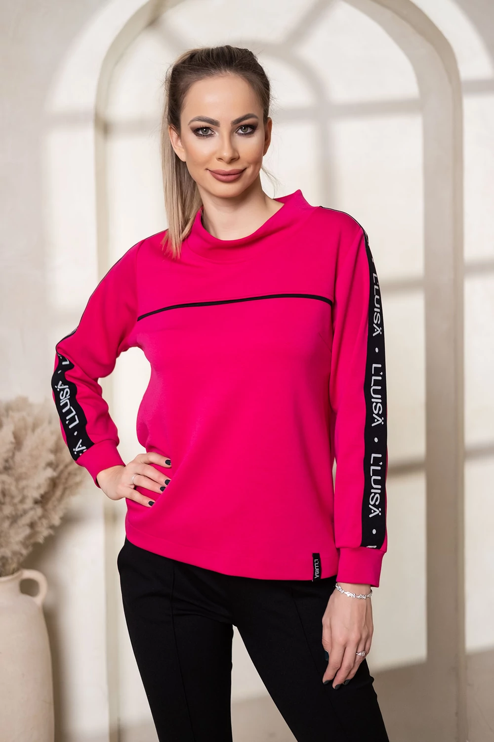 LUISA comfy szabadidő felső - Ruby