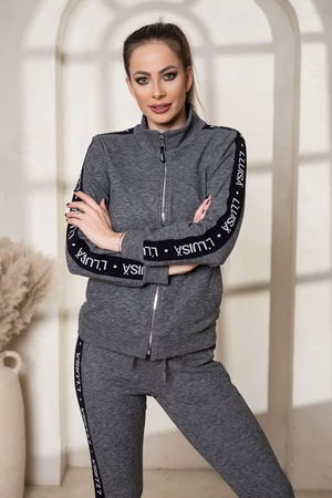 LUISA aktiv szabadidő felső - melírszürke - sötét