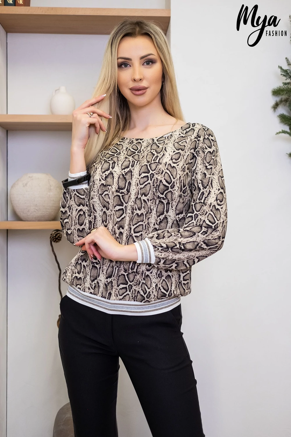 Sally felső - kígyóbőr