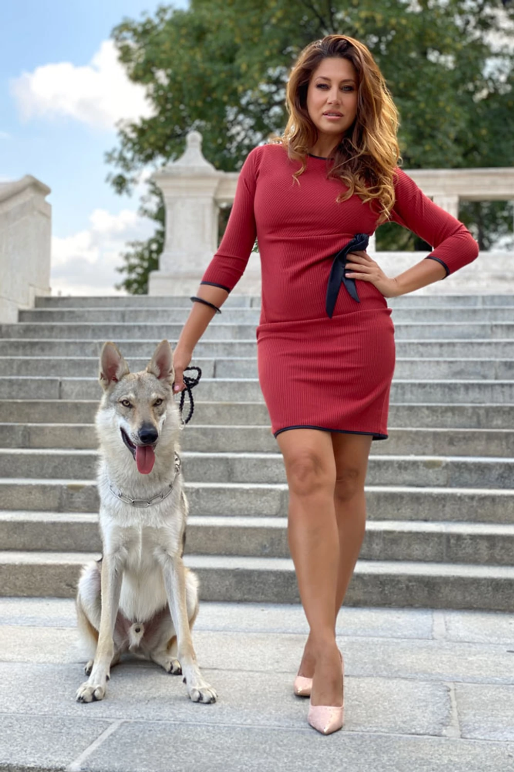 Monica ruha - bordó