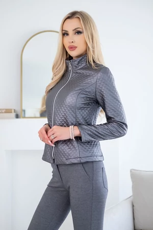 Patrícia kabátka - ezüstszürke